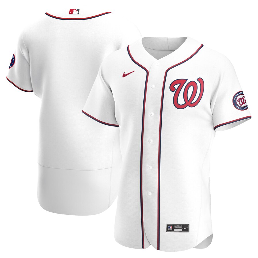 Washington Nationals Men Nike White Home 2020 Authentic Team MLB Jersey->atlanta braves->MLB Jersey